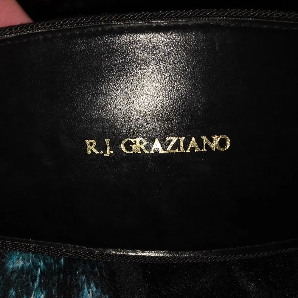 RJ Graziano Vintage 1987 Black Suede Wide Waist Belt Saks Fifth Avenue NWT 9218